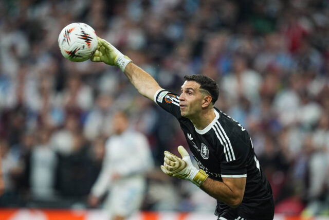 Il portiere dell'Aston Villa e dell'Argentina Emiliano Martinez