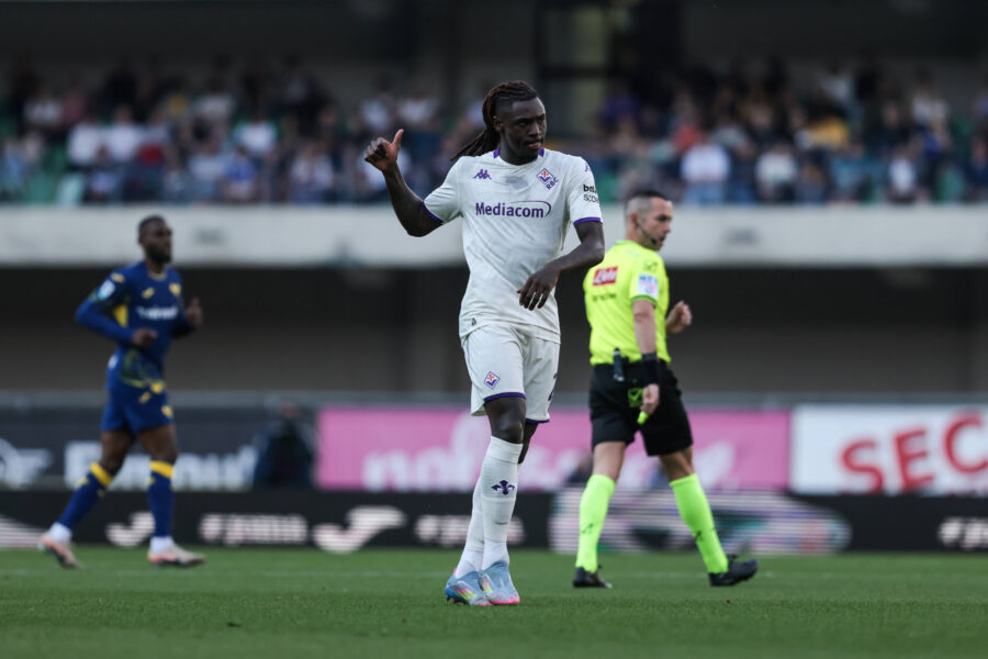 Moise Kean contro il Verona