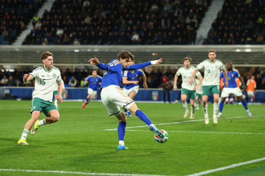 Palestra in azione con la maglia dell'Italia
