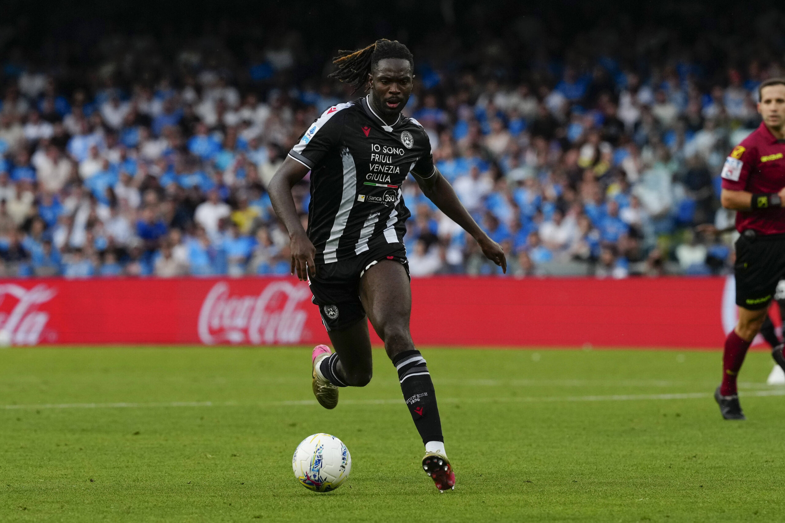 Solet in azione con l'Udinese