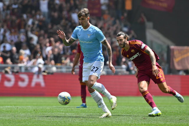 Daniel Maldini con la maglia della Lazio