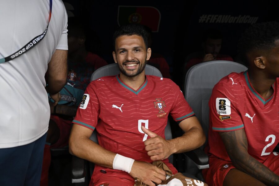 Goncalo ramos con la maglia del Portogallo