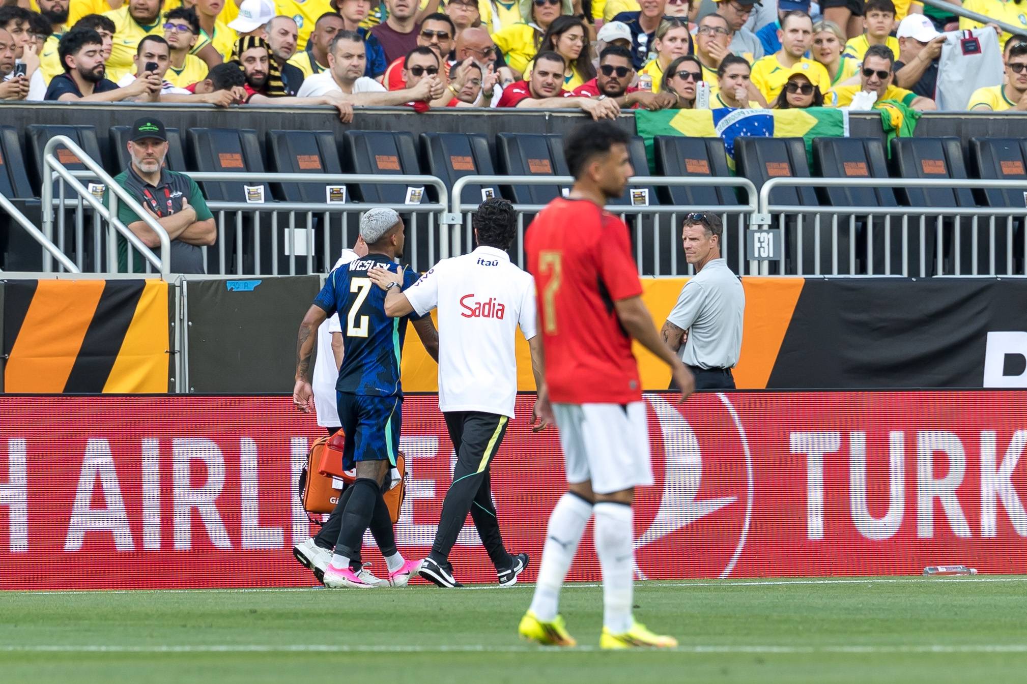 Infortunio per Wesley con il Brasile
