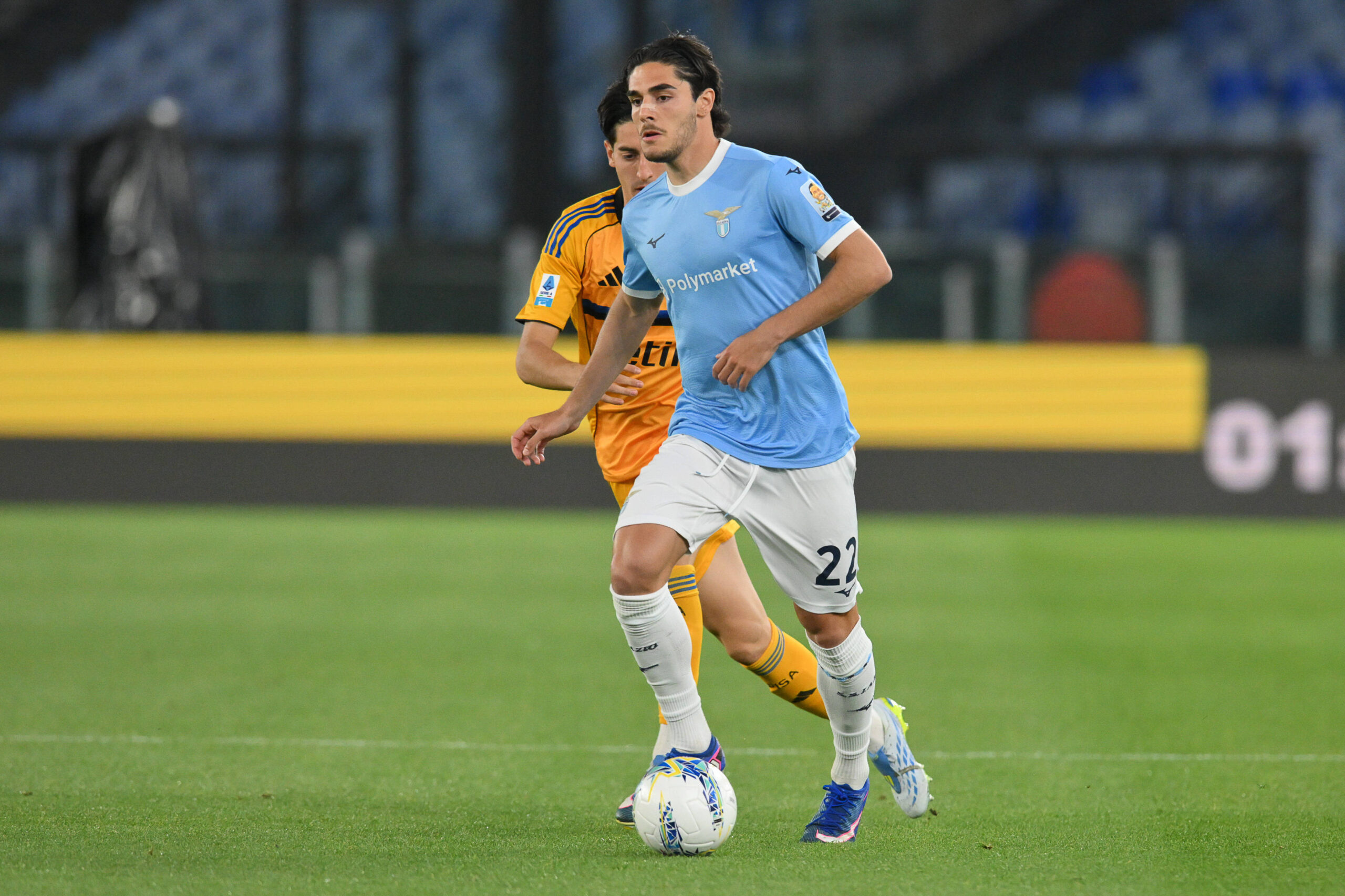 2026 Serie A Enilive Football Match SS Lazio v Pisa May 23 23 May 2026; Olimpico Stadium, Rome, Italy; Serie A Enilive Football Match; SS Lazio versus Pisa; Matteo Cancellieri of SS Lazio seen in action Rome Lazio Italy Copyright: xRobertoxRamacciax