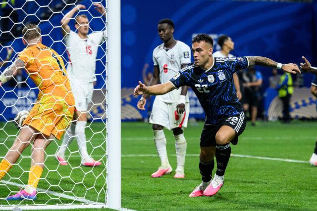 Lautaro martinez sigla il gol decisivo contro l'Inghilterra