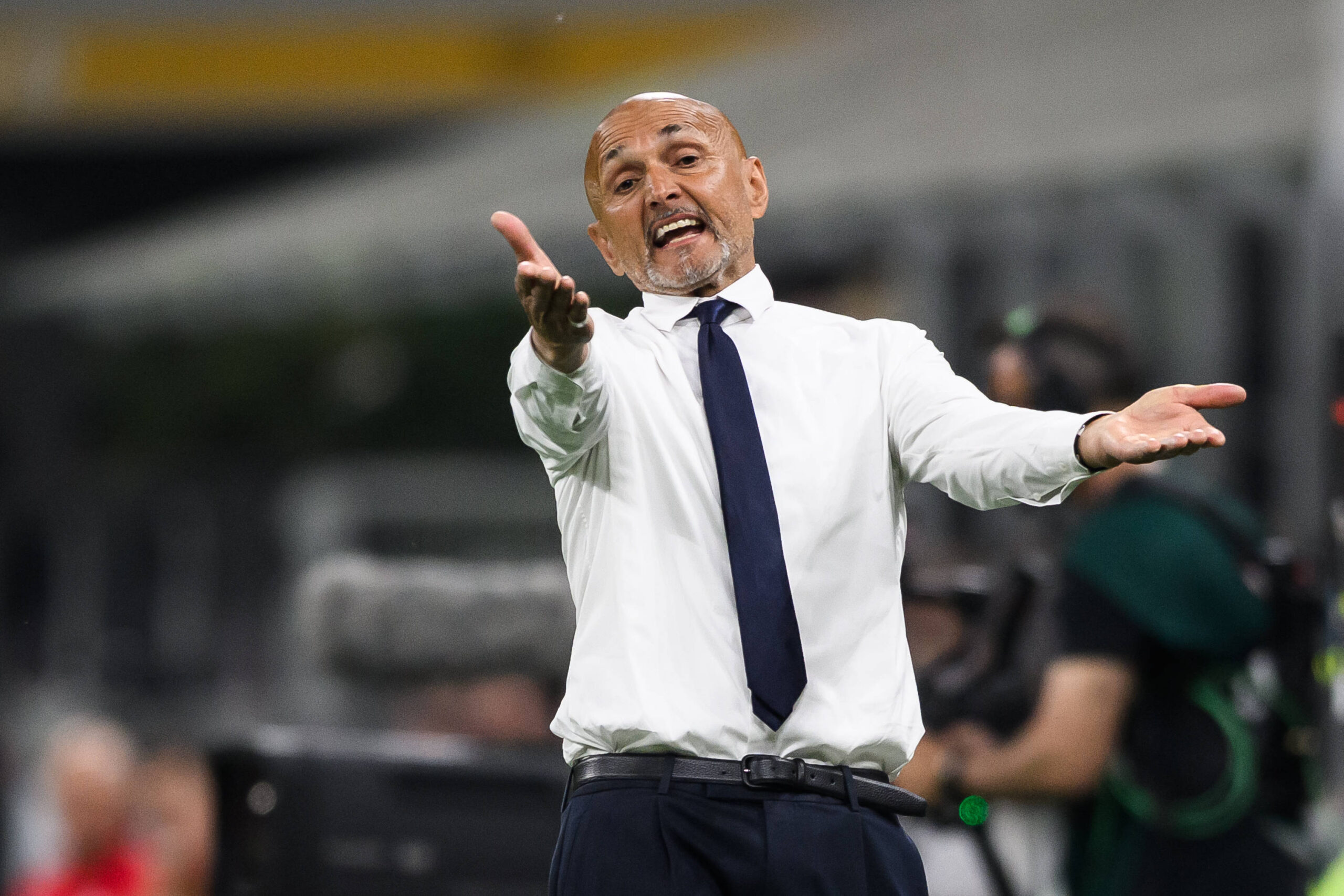 Spalletti durante Milan-Juventus