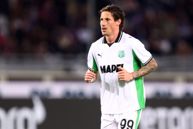 Andrea Pinamonti con la maglia del Sassuolo