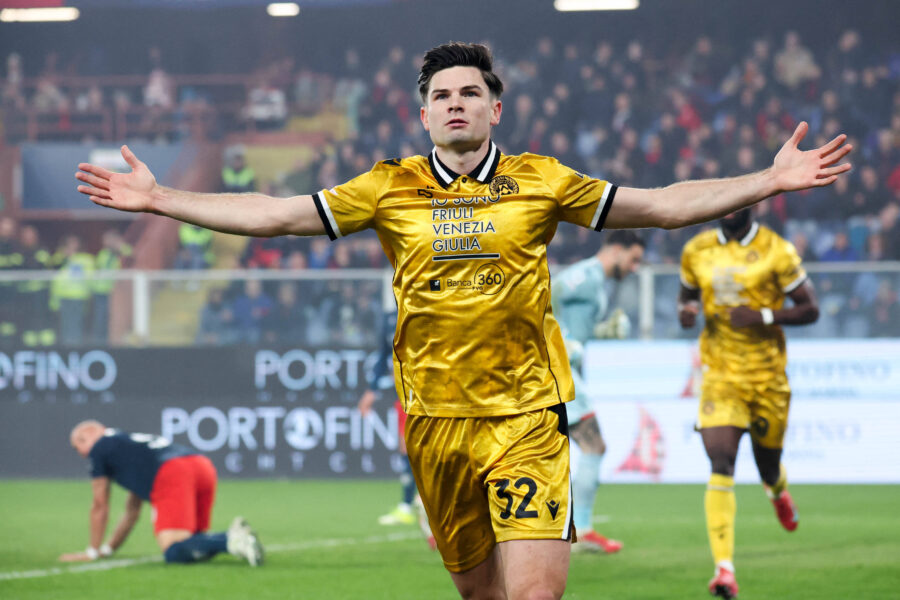 Ekkelenkamp esulta dopo un gol contro il Genoa