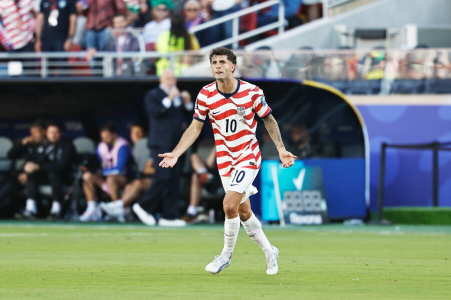 Christian Pulisic in azione con gli Stati Uniti d'America