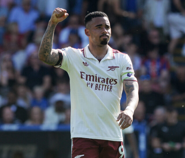 Gabriel Jesus durante una partita dell'Arsenal