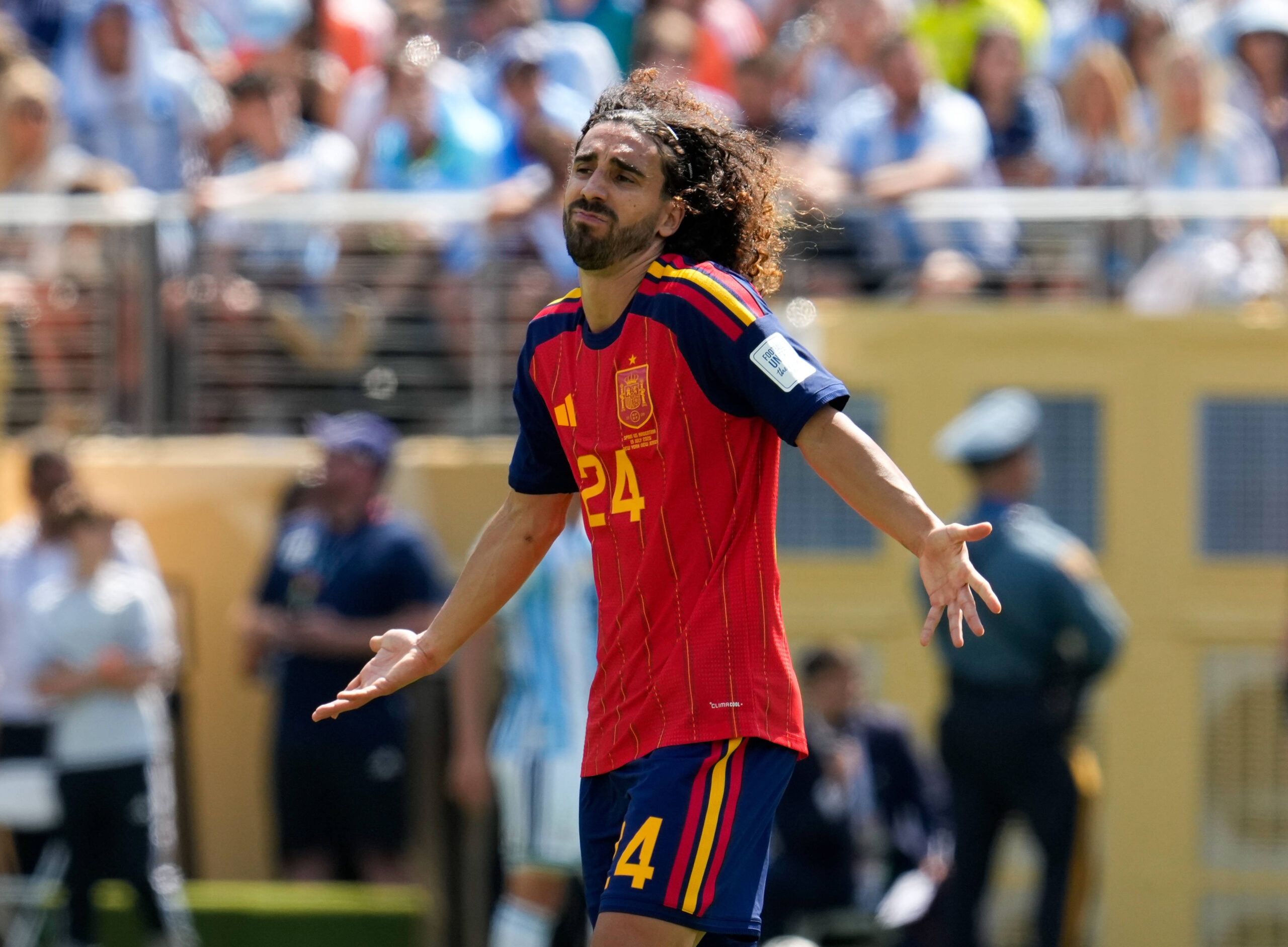 Marc Cucurella durante Spagna-Argentina