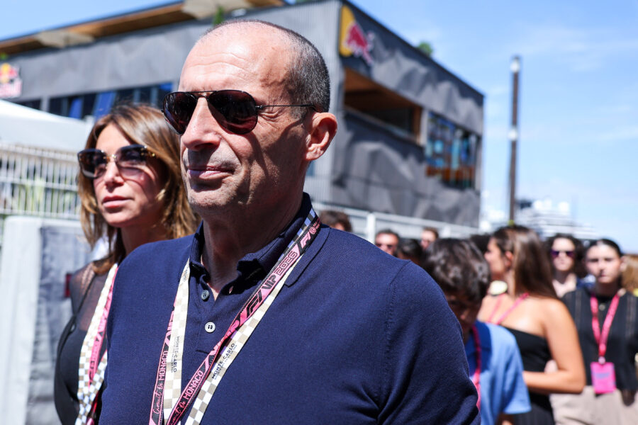 Massimiliano Allegri durante il GP di Monaco