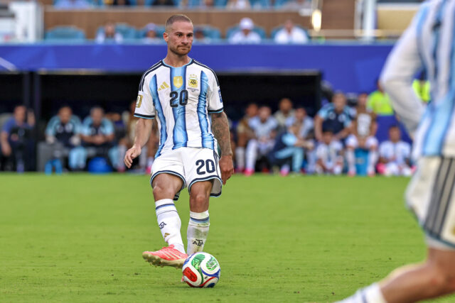 MacAllister durante Spagna Argentina