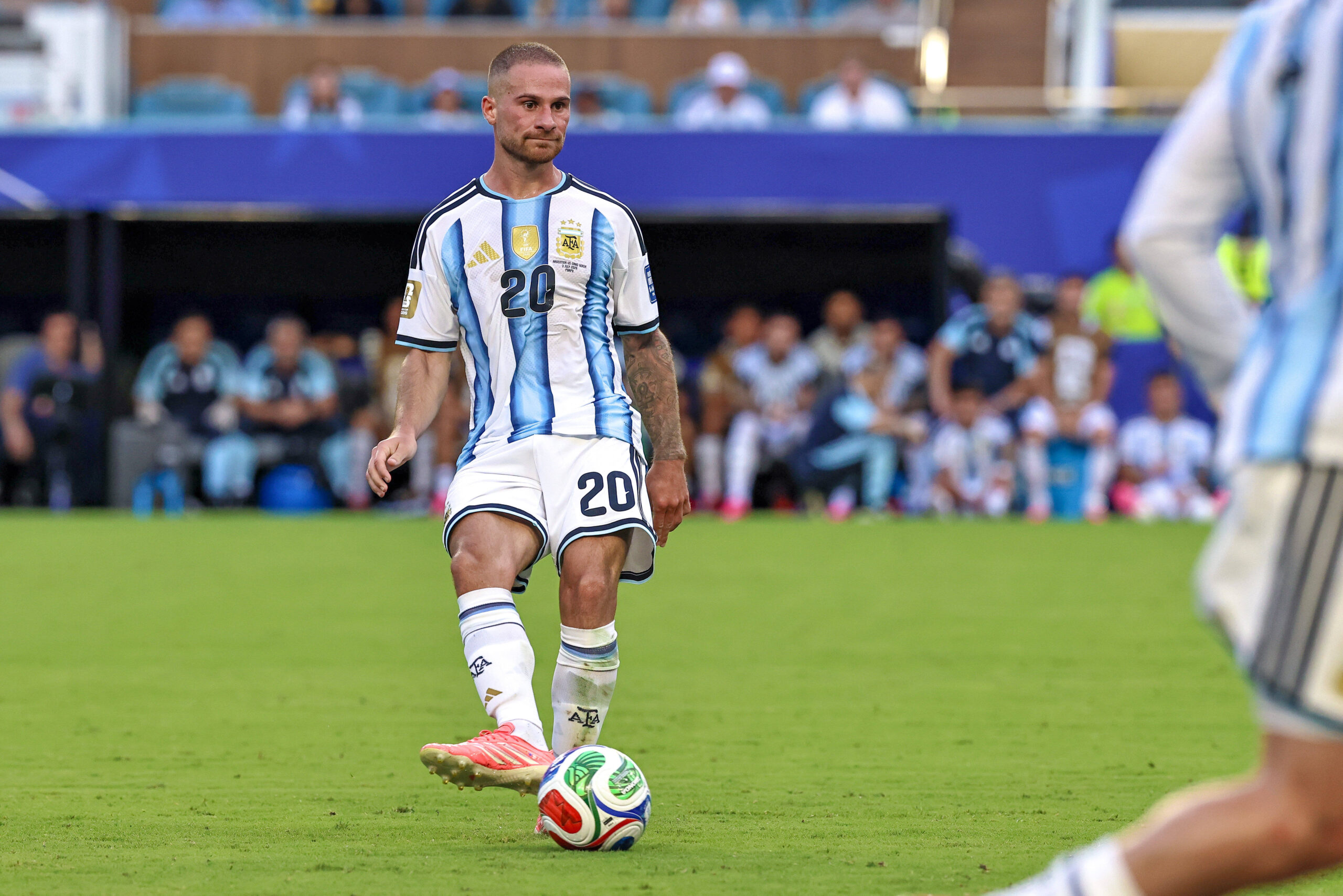 MacAllister durante Spagna Argentina