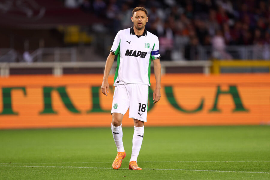 Nemanja Matic con la maglia del Sassuolo