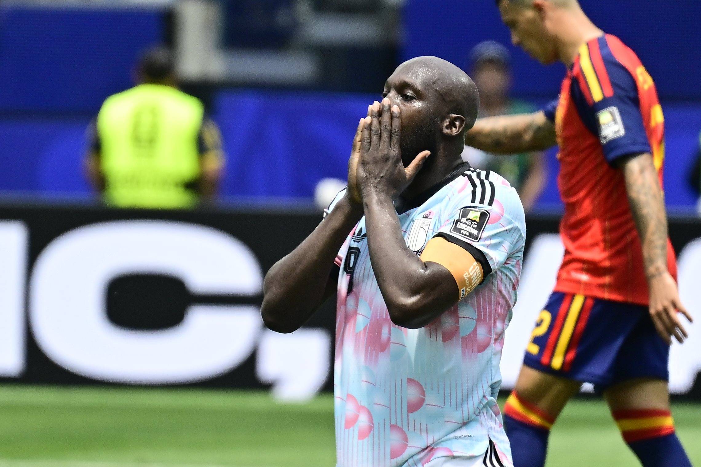 Lukaku durante Belgio-Spagna
