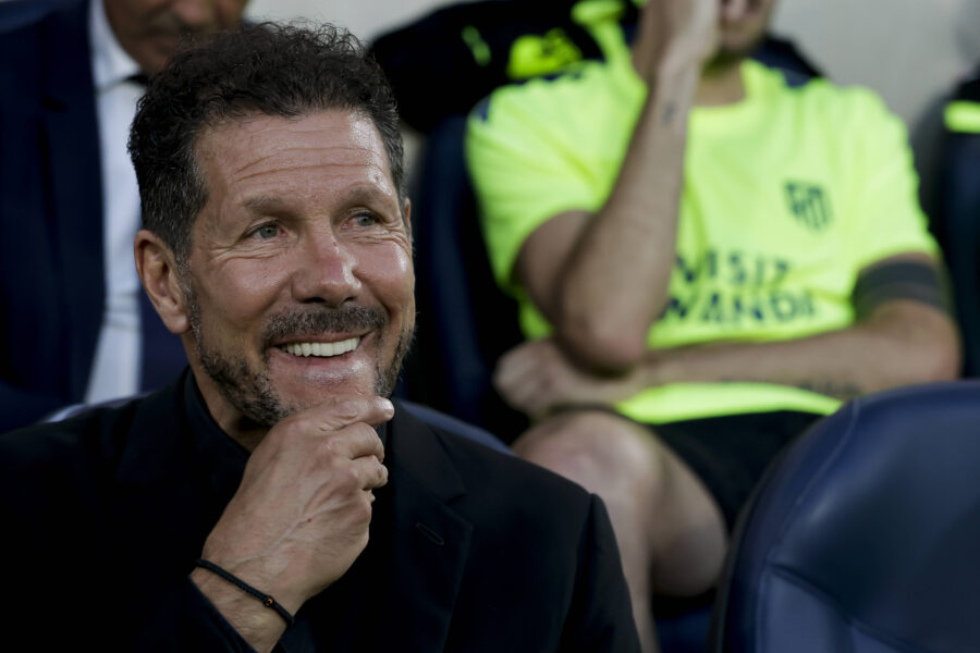 Diego pablo Simeone sulla panchina dellìAtletico Madrid