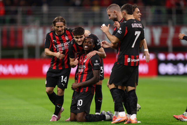 Esultanza giocatori Milan