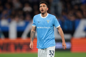 Cataldi in azione con la Lazio