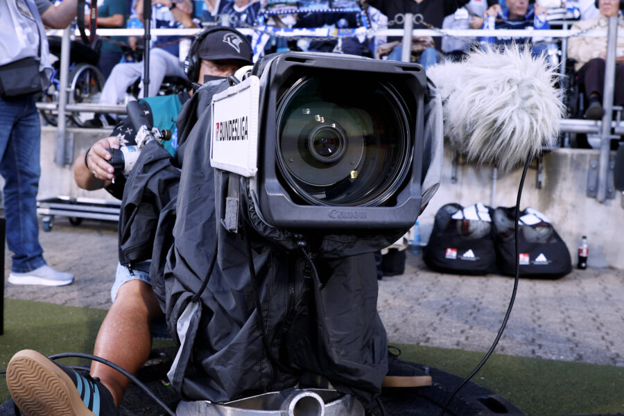 Telecamera calcio tv