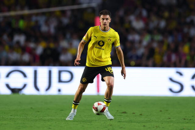 Luca Reggiani con il Dortmund