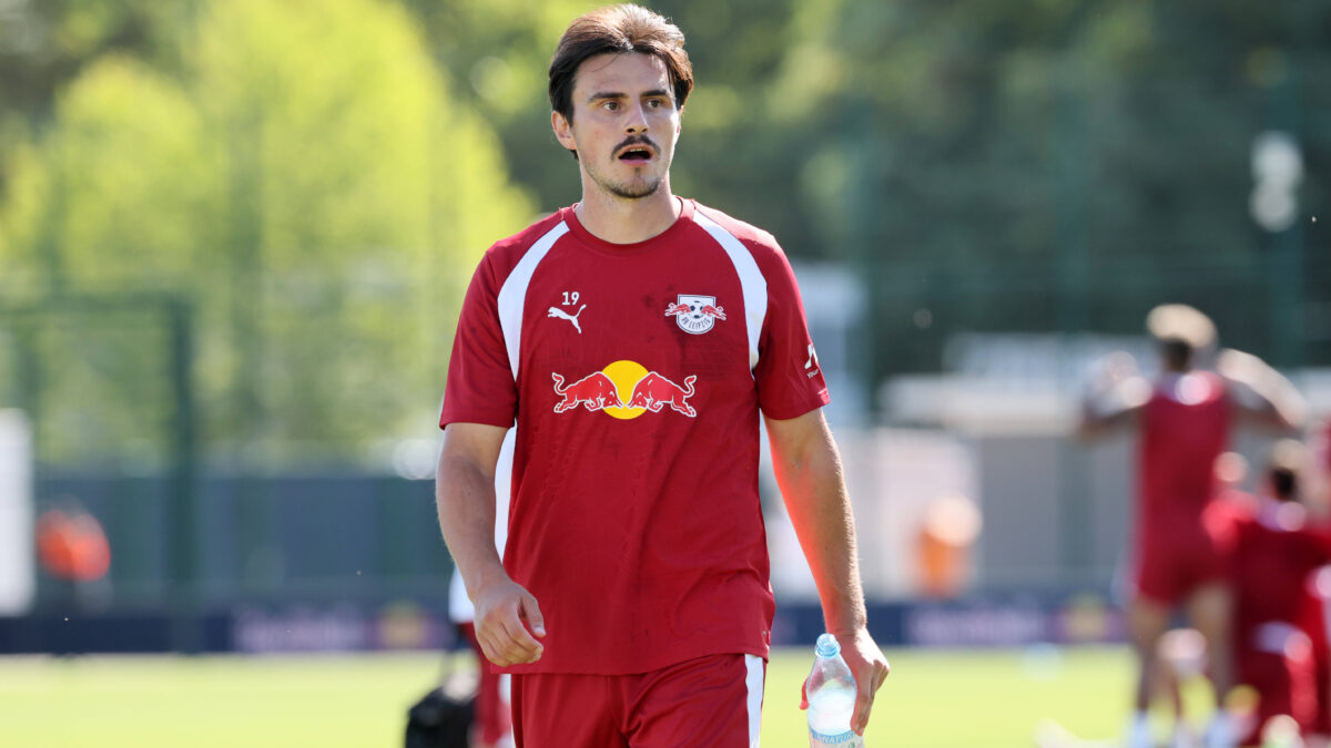 Elmas in allenamento con il Lipsia