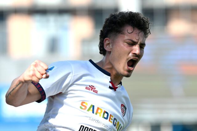 Sebastiano Esposito in Cagliari-Sassuolo