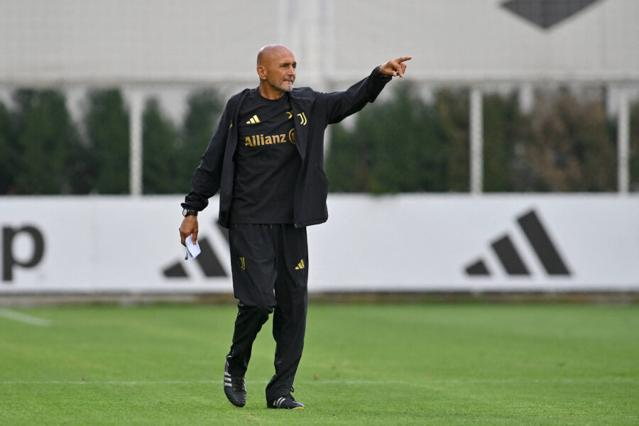 Luciano Spalletti durante l'amichevole Juventus-Nizza