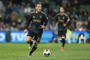 Arthur durante l'amichevole Juve-Palermo