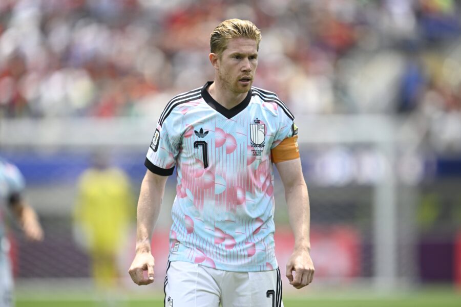 De Bruyne durante Spagna-Belgio