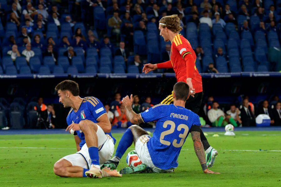 Il gol di Godts in Italia Belgio