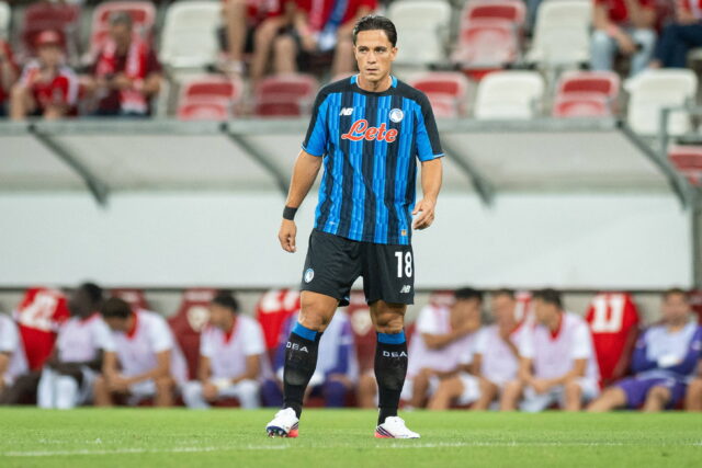 Raspadori in azione con l'Atalanta