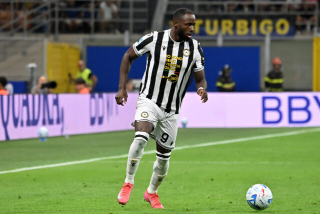 Davis in azione con l'Udinese