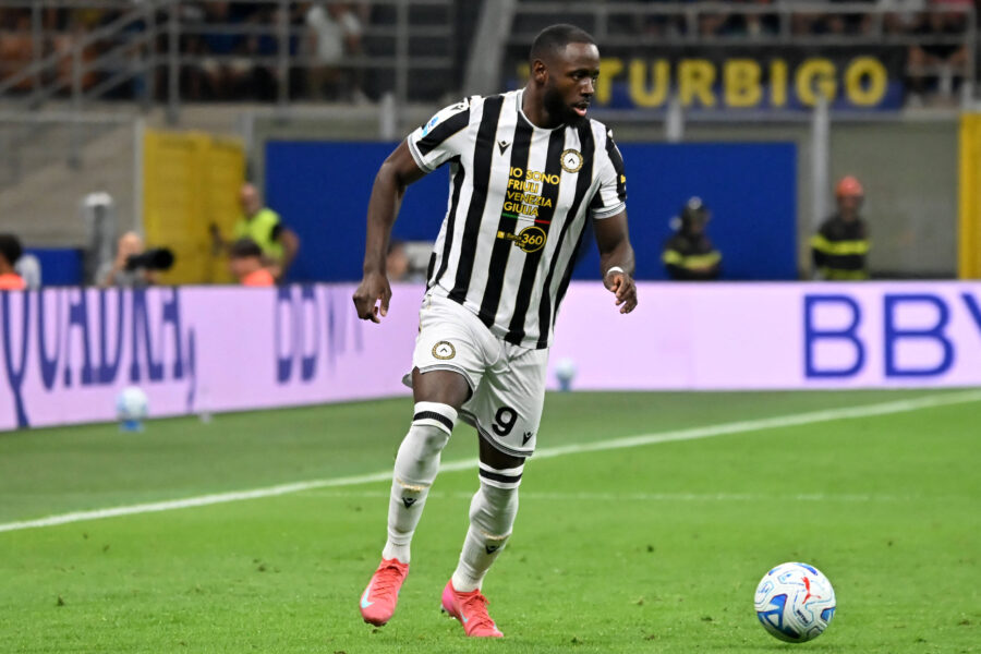 Davis in azione con l'Udinese