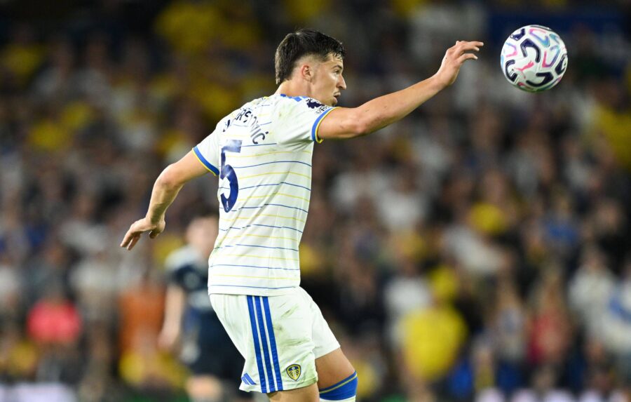 Muharemovic in azione con il Leeds