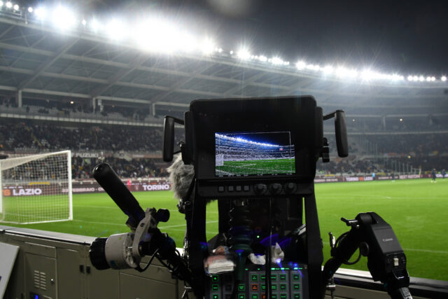 Telecamera stadio calcio