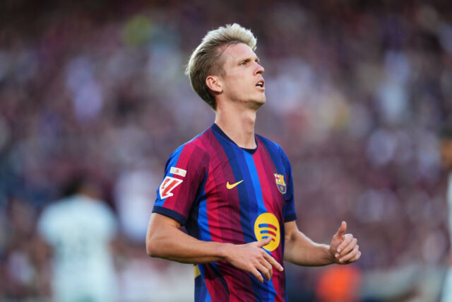 Dani Olmo con il Barcellona