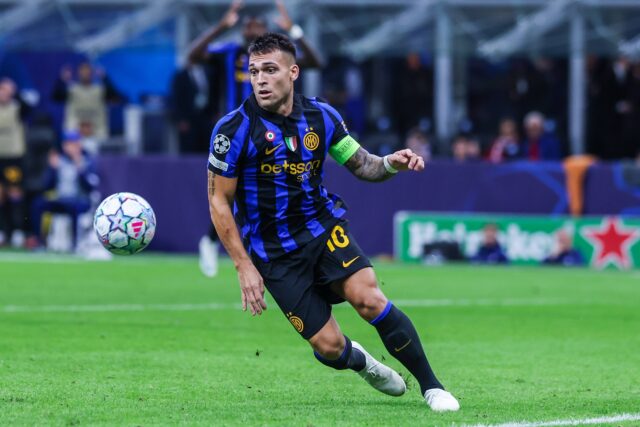 Lautaro martinez contro il Club Brugge