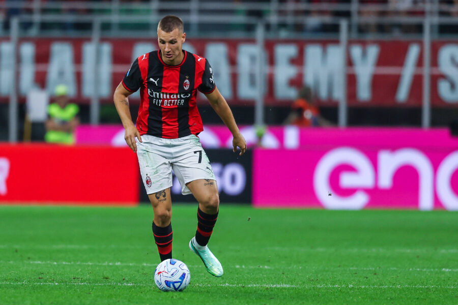 Camarda in azione con il Milan