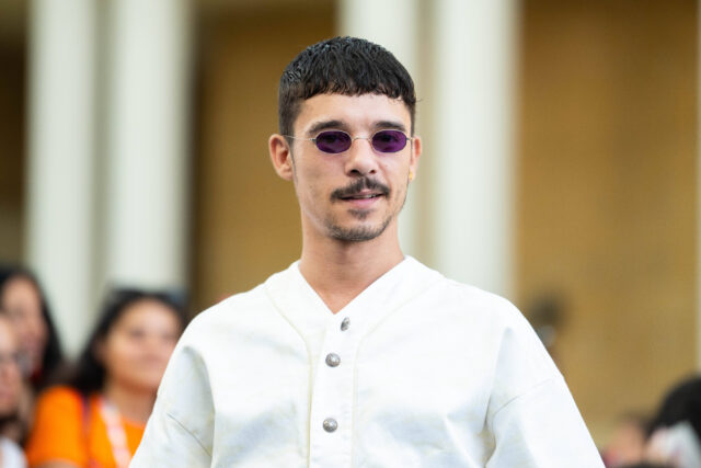 July 19, 2024, Giffoni Valle Piana, Salerno, Italy: Italian rapper and singer Moreno Donadoni aka Moreno attends the blue carpet at Giffoni Film Festival 2024 on July 25, 2024 in Giffoni Valle Piana, Salerno, Italy Giffoni Valle Piana Italy - ZUMAl175 20240719_zip_l175_1148 Copyright: xFrancescoxLucianox