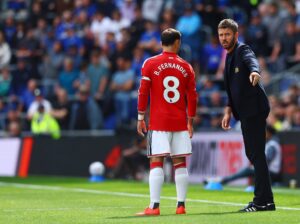 Scontro Carrick-Bruno Fernandes