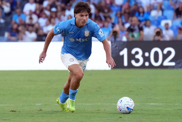 Napoli , ITALY, September 13: Antonio Vergara of SSC Napoli during the Italian Serie A Championship SSC Napoli V Bologna FC 1907 in Napoli, Italy, Stadio Diego Armando Maradona. Copyright: xFOTOAGENZIAx
