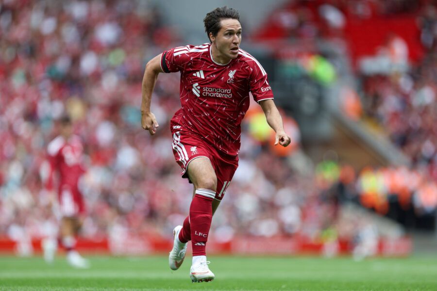 Chiesa in azione con il Liverpool