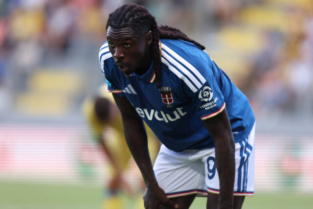 Kean durante una partita con il Como
