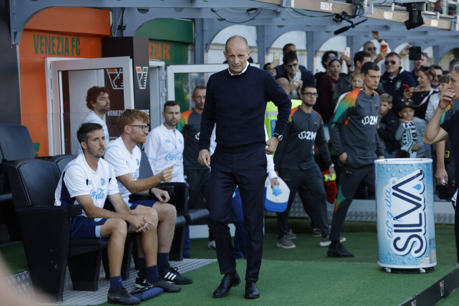 Massimiliano Allegri durante Venezia-Napoli